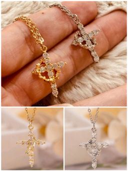 Cross Crown Necklace