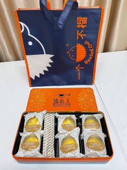 一个不榴原味·猫山王榴莲冰皮月饼🥮