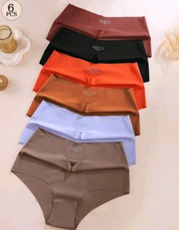 Ladies 6 Pcs High-Waisted Briefs