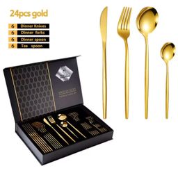 24 Piece Stainless Steel Cutlery Set