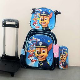 Combo mochila de primaria con carrito #1 