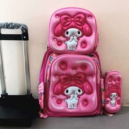 Combo mochila de primaria con carrito #1 