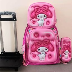 Combo mochila de primaria con carrito #1 