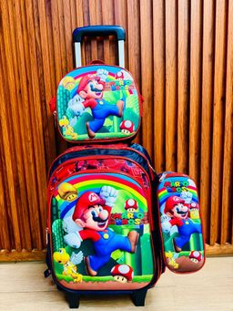 Combo de mochila premium con carrito #3