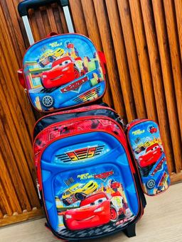 Combo de mochila premium con carrito #3