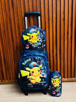 Combo de mochila premium con carrito #3