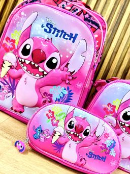 Combo mochila de primaria (solo stich)