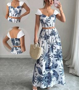 Ladies Top And Skirt Sets