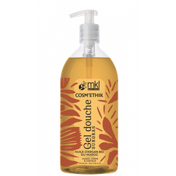 Gel Douche Huile d'Argan du Maroc de MKL Green Nature est un soin lavant et nourrissant pour les peaux asséchées et en manque d'hydratation. Idéal pour le visage et le corps, et aussi pour toute la famille