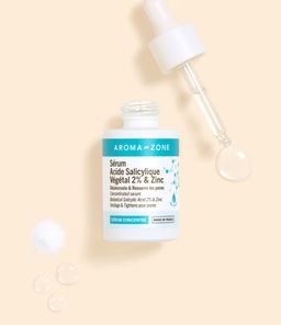 Sérum concentré Acide Salicylique 2% & Zinc 4.5 / 5 - 527 avis Testé dermatologiquement Vegan Cible les boutons & points noirs Pores resserrés Secret de peau zéro défaut, ce sérum multi-actions réduit la taille et la surface des pores tout en luttant contre les imperfections.