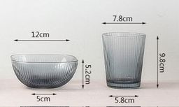 6 Piece Glass Bowl & Cup Set