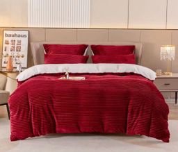 5 Piece Flannel Wool Comforter Set