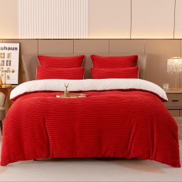 5 Piece Flannel Wool Comforter Set