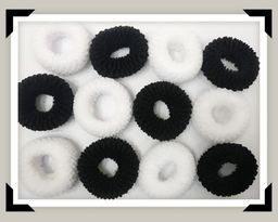 Black & White Hair Ties 144 Piece 