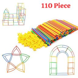 Straw Building Blocks 110 Piece