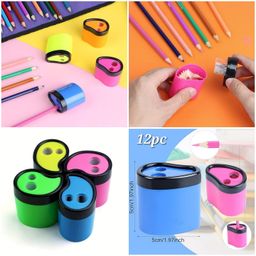 Dual Slot Pencil Sharpeners 12 Piece