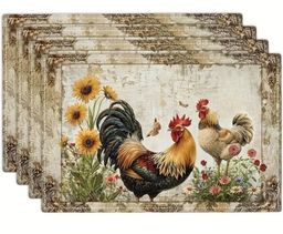 4 Piece Table Placemats Set