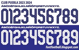 Font Vector Club Puebla 2023 2024 kit