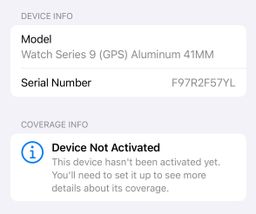 Apple Watch Series 9 Midnight 41MM AI S/M With Apple Care Warranty