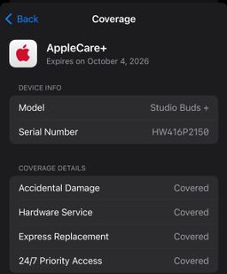 Beats Studio Buds +  plus Noise Cancelling Transparent Apple Care Plus TIL 2026
