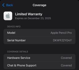 Apple Pencil Pro New Sealed with Apple care till December 2025