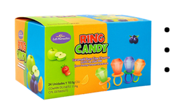 CARAMELO RING CANDY TIPO  CHUPETA 10.5*25PCS*12 DISPLAYS