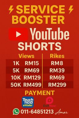 ⚡SERVICE BOOSTER ⚡YOUTUBE SHORTS VIEWS & LIKES