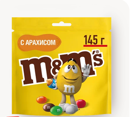  Шоколад M&M's (Шок/драже с арахисом) 145г