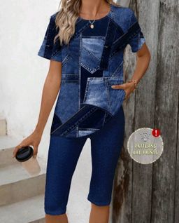 Ladies T-Shirt And Leggings 2 Piece Sets