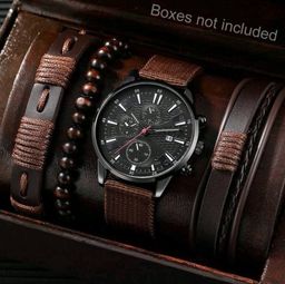 Men Watch Bracelet Sets 