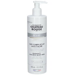 LAIT CORPS ECLAT ANTI TACHE -Peaux Noires, Mates et Métissées, 400ml favorise la diminution des taches et prévient leur réapparition. Ce soin assure également une hydratation continue pendant 24H.