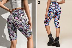 L - High Waist Yoga Cropped Pants 