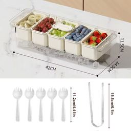 Multi-Purpose 5 Compartment Storage
