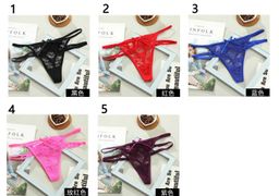 L - Lace Sexy Low Waist Thong Underwear 