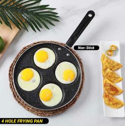 Convenient & Efficient 4 Round Hole Frying Pan