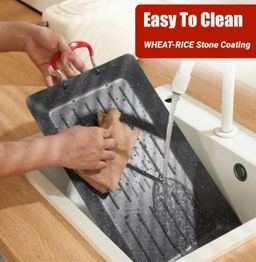 Premium-Quality Rectangular Stovetop Non-Stick Grill Pan