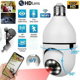 E27 Panoramic Wifi Camera