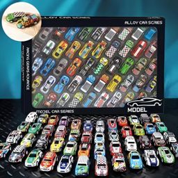 Pack of 50 Racing Cars