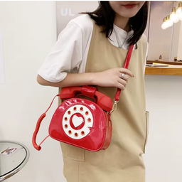 Sac à bandoulière en forme de téléphone pour femme, créatif, initié, cuir PU rétro, designer, sacs à main Sweet Girl, petit sac à main