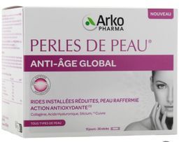 PERLE DE PEAU sous forme de sticks de poudre pour des rides installées réduites, une peau raffermie et une action antioxydante.