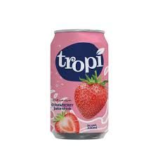 Tropi  Strawberry Canned Juice Drink 330ml