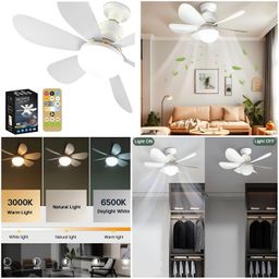 Flower Socket Fan Light