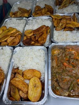 Riz plantain + sauce