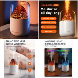 Volcano Humidifier Nightlight