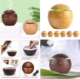 Wood Grain Humidifier Aroma Diffuser