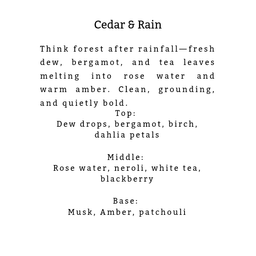 Cedar & Rain