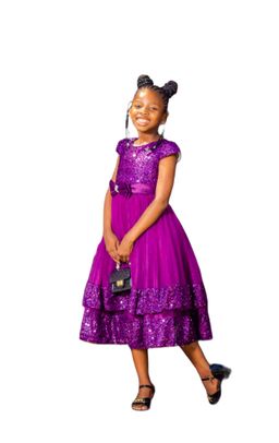 Girls party wear knee length frock