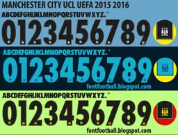 Font Vector Manchester City UCL 2015 2016 kit