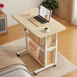 Portable & Adjustable Laptop Desk With 2 Extra Shelves