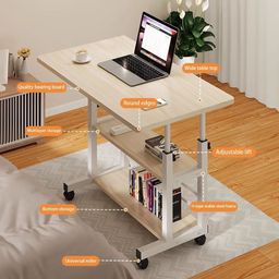 Portable & Adjustable Laptop Desk With 2 Extra Shelves